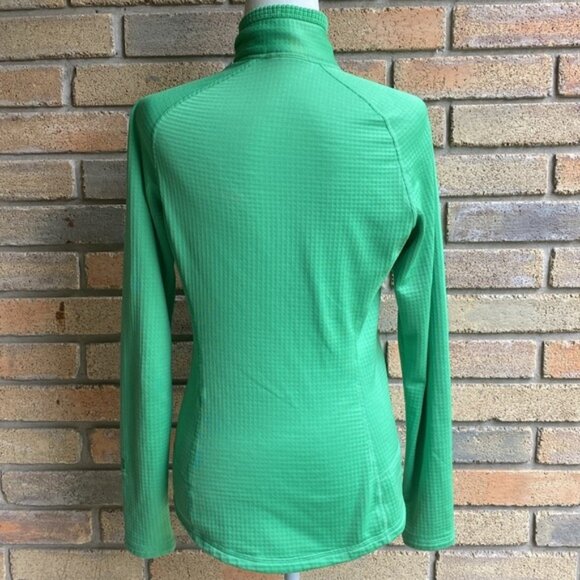 Patagonia Women’s R1 Regulator Grid Fleece Green Full Zip Polartec Jacket Small - Picture 7 of 14